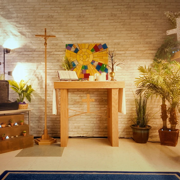 Chapelle dans une école.